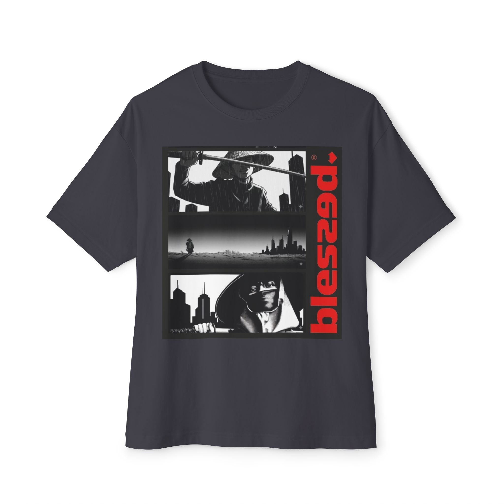 Blessed Oversized Boxy Tee, Unisex Graphic T-Shirt, Casual Streetwear, Gift for Him/Her, Vintage Style Tee, Trendy Summer Top