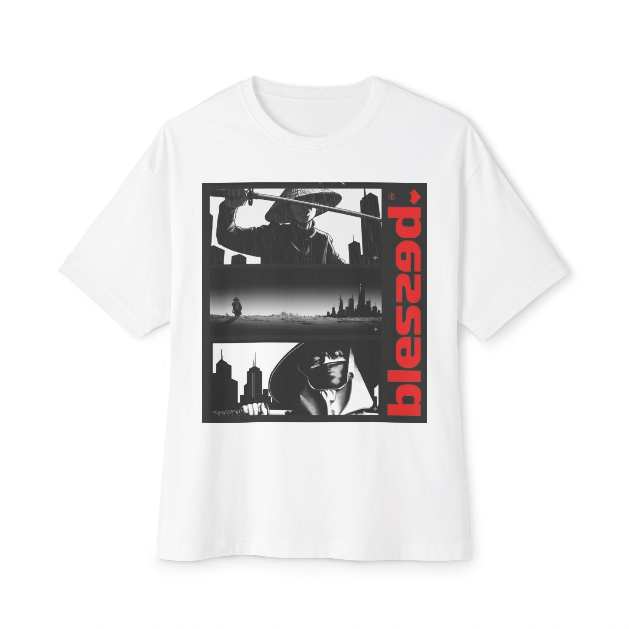 Blessed Oversized Boxy Tee, Unisex Graphic T-Shirt, Casual Streetwear, Gift for Him/Her, Vintage Style Tee, Trendy Summer Top
