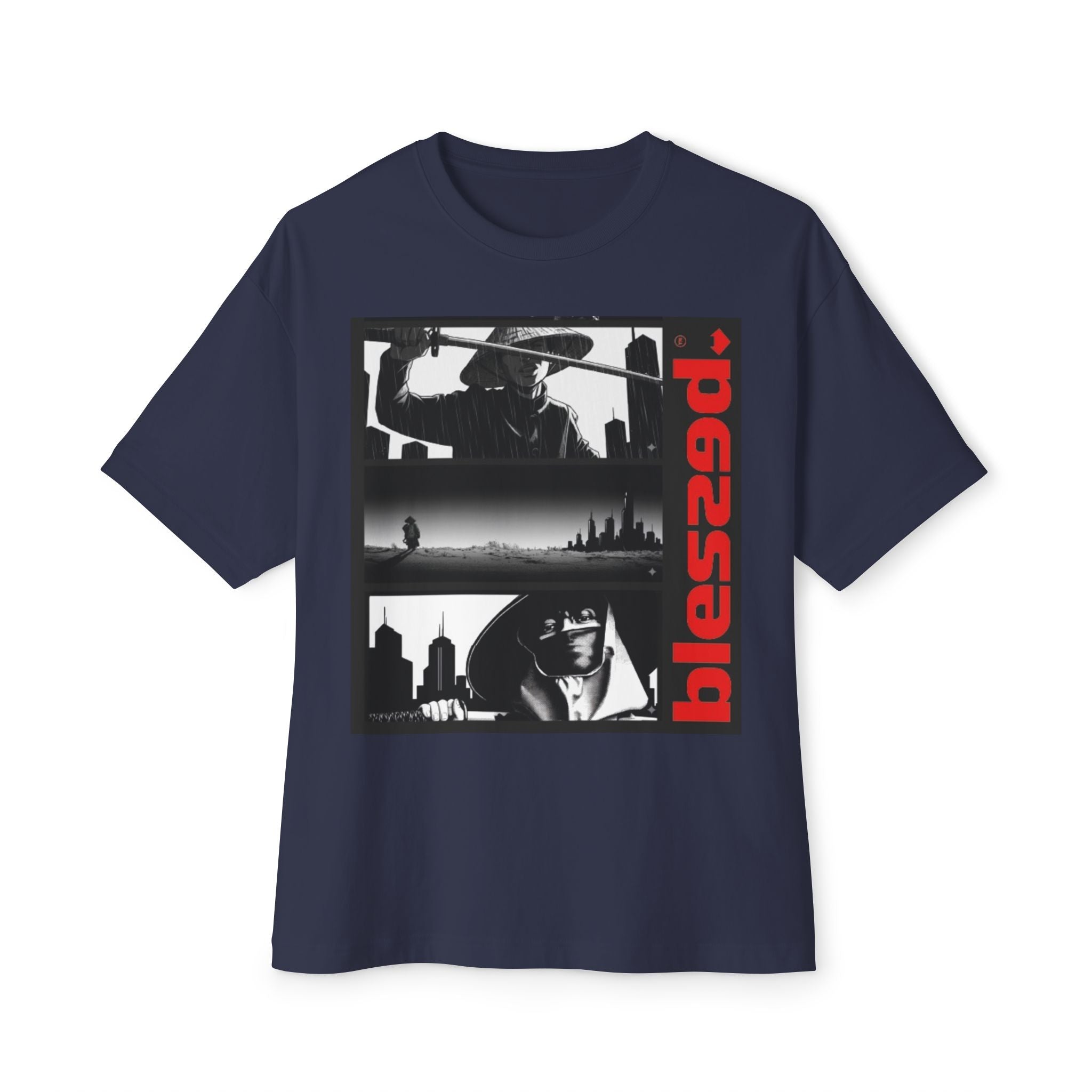 Blessed Oversized Boxy Tee, Unisex Graphic T-Shirt, Casual Streetwear, Gift for Him/Her, Vintage Style Tee, Trendy Summer Top